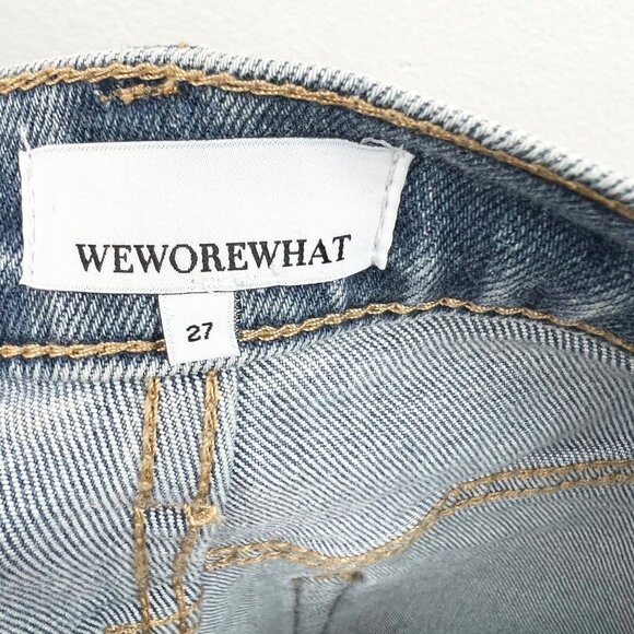 WEWOREWHAT The Danielle High Rise Straight in Spring St Hole Wash, Size 27, NWT! - Picture 7 of 13